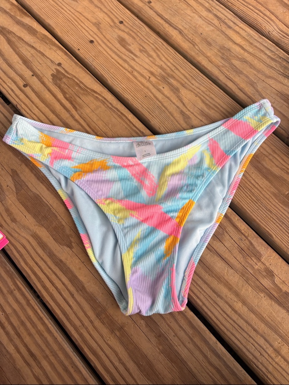 wild fable Pastel Ribbed Bikini Bottoms in Blue, Pink, Yellow